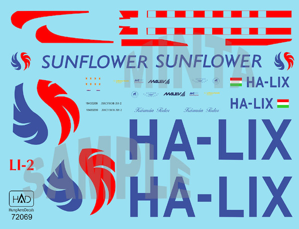 Lisunov Li-2 (polgári HA-LIX SUNFLOWER) HAD72069