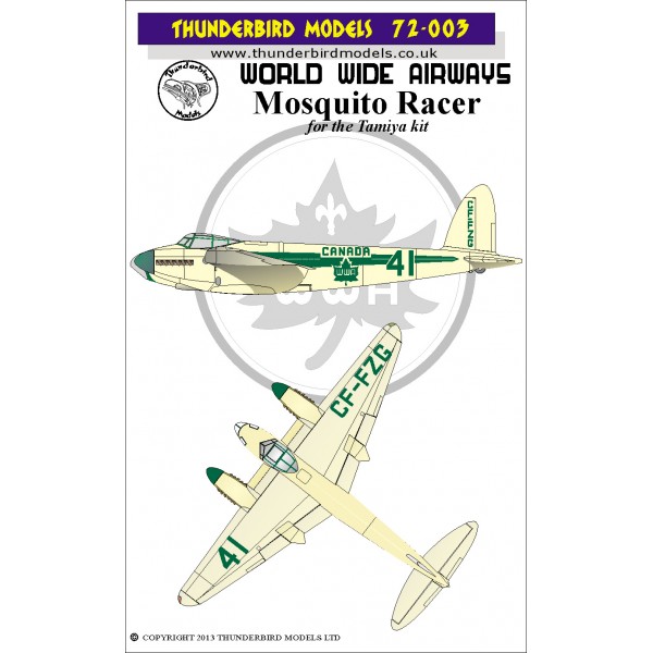De Havilland Mosquito Racer (World Wide Airways) TM72-003