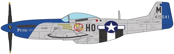Mustang P51D (USAF, Lt. Col. John C. Meyer, 487th FS, 352nd FG, 8th AF, 1944) JCW-72-P51-002