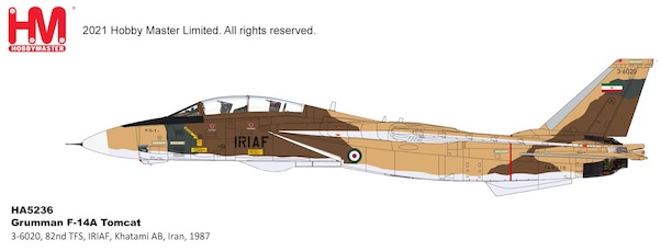 Grumman F14A Tomcat 3-6020 82nd TFS IRIAF IRIAF Islamic Republic Of Iran Air Force Khatami Air Base 1987 HA5236