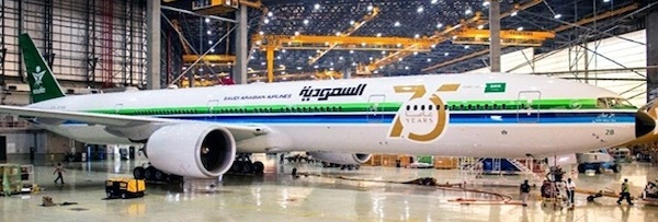 Boeing 777-300ER Saudi Arabian Airlines HZ-AK28