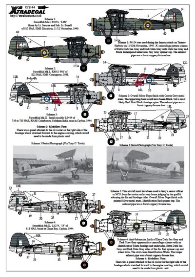 Fairey Swordfish MKI, II, III Part 1 X72144