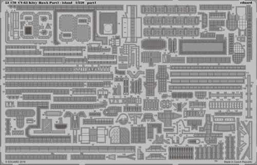 Detailset CV63 Kitty Hawk pt 1 - Island (Trumpeter) E53-170