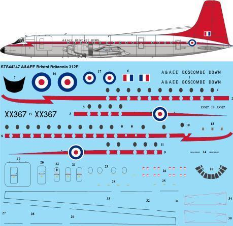 Bristol Britannia 312 (RAE A&AEE) sts44247