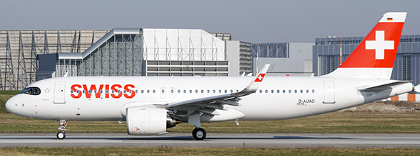Airbus A320neo Swiss HB-JDB With Stand EW232N002