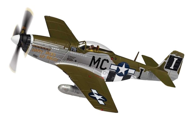 P51D Mustang USAAF, 44-13761 / MC-I, 'Happy Jack's Go Buggy', Capt. Jack M Ilfrey, 79th FS / 20th FG, Kings Cliffe, August 1944 AA27706