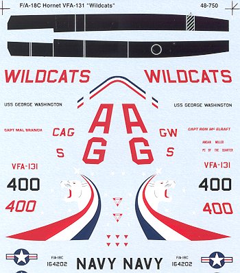 48-750 F/A18C Hornet (VFA131 Wildcats) 48-750