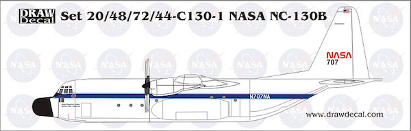 NC130B Hercules (NASA) with stripes 48-C130-1S