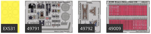 Detailset Super Etendard (Kitty Hawk) BIG49162