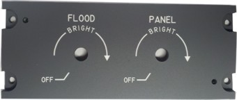 B737 Pedestal lighting panel P738B20