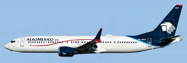 Boeing 737 MAX 9 AeroMexico XA-MAZ AC411023