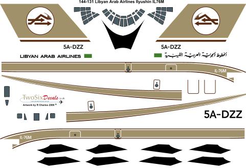 Ilyushin IL76 (Libyan Arab) 144-132