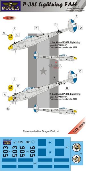 Lockheed P38 Lightning (Fuersa Aerea Hondurena) c7219