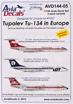 Tupolev Tu134 in Europe AVD144-05