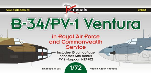 Lockheed B34/PV1 Ventura in RAF and Commonwealth Service DK72048