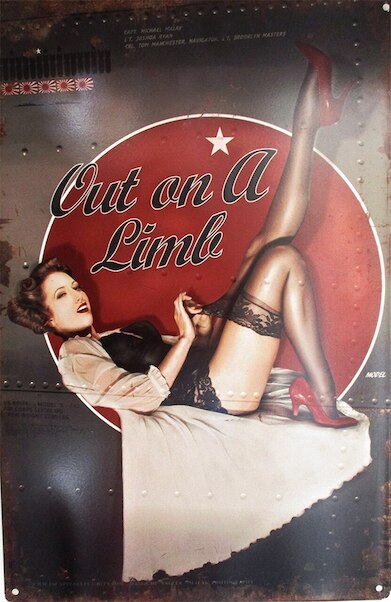 Out on A Limb - pin up metal poster metal sign