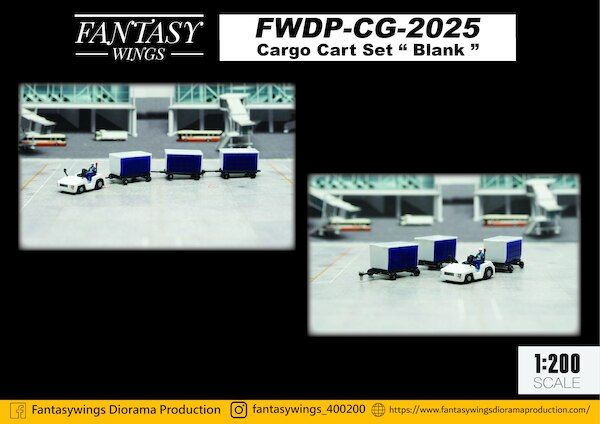 Airport Accessories Cargo Cart Set Blank  FWDP-CG-2025