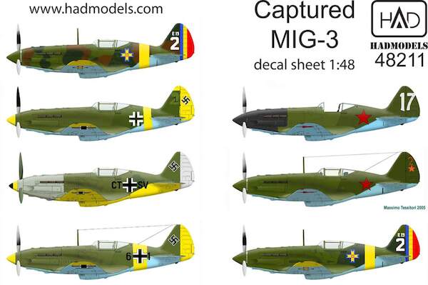Mikoyan MiG3 Captured HAD48211