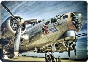 B-17 Liberty Belle Pin up metal poster metal sign LIBERTY BELLE
