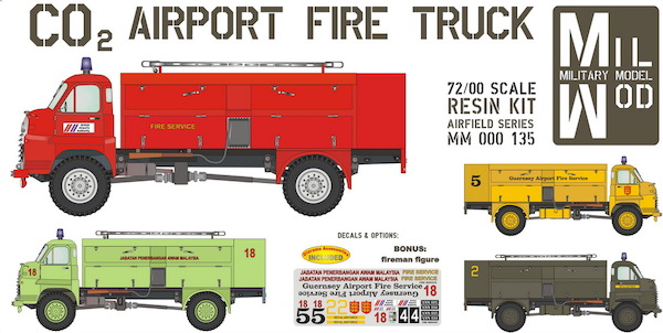 Bedford RL 4x4 CO2 Airport Fire Truck (BAA, Guernsey Airport, RAF) MM000-135