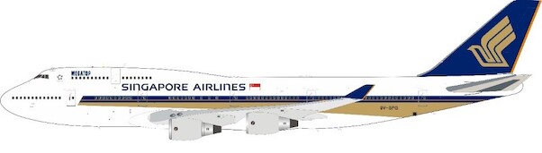 Boeing 747-412 Singapore Airlines Megatop 9V-SPG With Stand WB-747-4-034