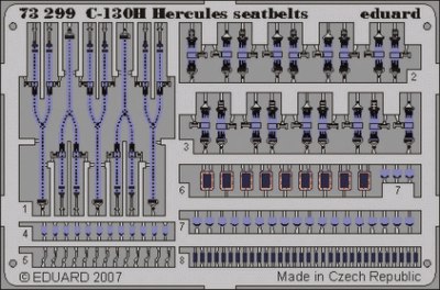 Detailset Lockheed C130H Hercules Seatbelts (Italreri) E73-299