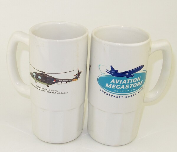 Tall Mug Lynx SH-14B MLD on one side, Aviation Megastore on other side. MUG-LYNX TALL