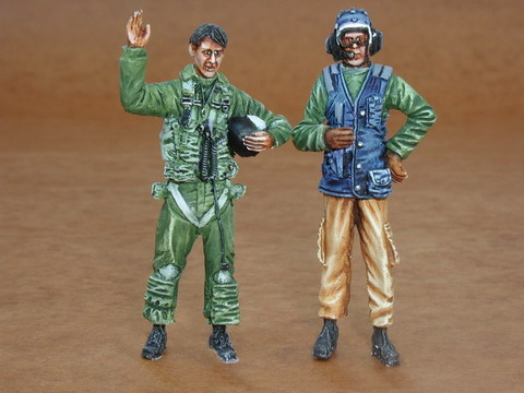 US Navy modern Pilot and Mechanic (2 Figures) F32092