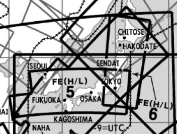 High and Low Altitude Enroute Chart Far East FE(H/L)5/6