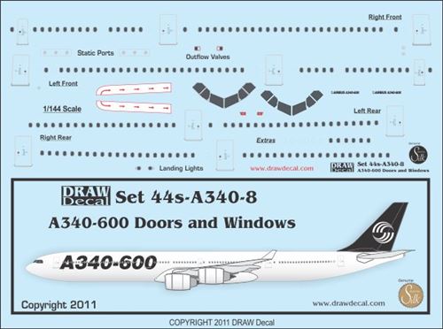 A340-600 Doors and Windows 44-A340-8