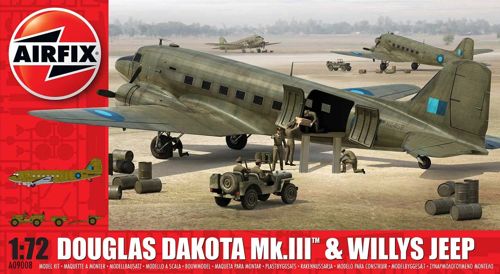 Douglas Dakota MKIII with Willy's Jeep and 75mm howitser 09008