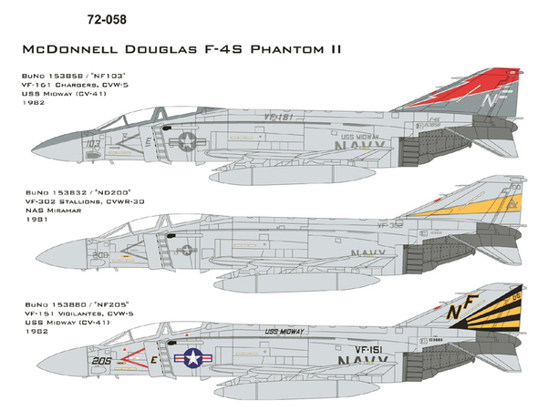 Mc Donnell Douglas F4S Phantom (VF-302 Stallions) CAM72-058