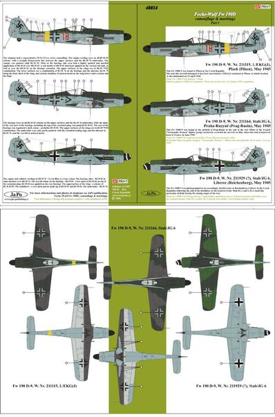 Fw 190D Camouflage & markings Part 1 AV48014