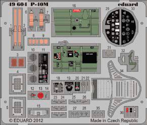 Detailset Curtiss P40M Self Adhesive (Hasegawa) E49-604