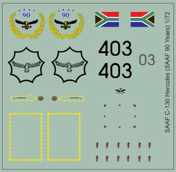 SAAF C130 Hercules (SAAF 90 Years) 72-305