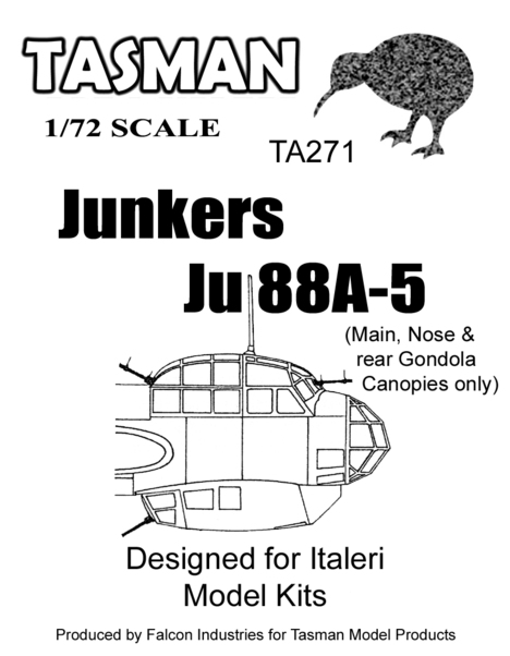 Junkers Ju88A-5 canopy, condola and nose cone (Italeri) TA271