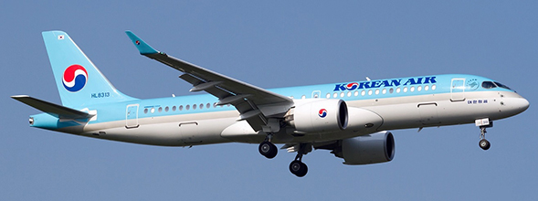 Bombardier CS300 (Korean Air) HL8313 With Stand EW2CS3002