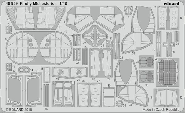 Detailset Fairey Firefly MK1 Exterior (Trumpeter) E48-959