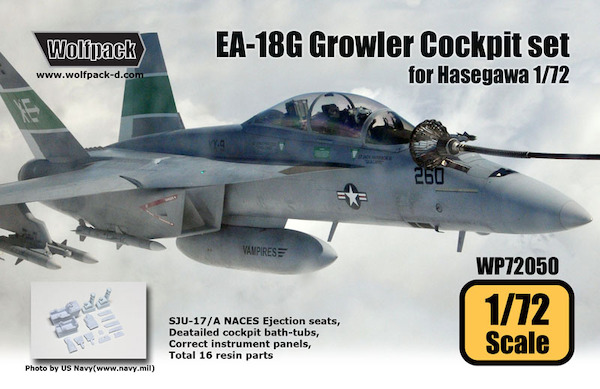 EA18G Growler Cockpit set (Hasegawa) WP72050