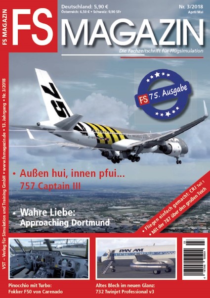 FS Magazin: Fachzeitschrift für Flugsimulation nr. 3/2018 April/Mai 419704850590403