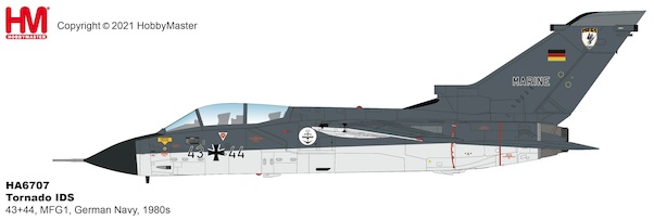 Tornado IDS, 43+44 Marinefliegergeschwader 1 MFG 1 German Navy Schleswig-Jagel Air Base 1982 HA6707