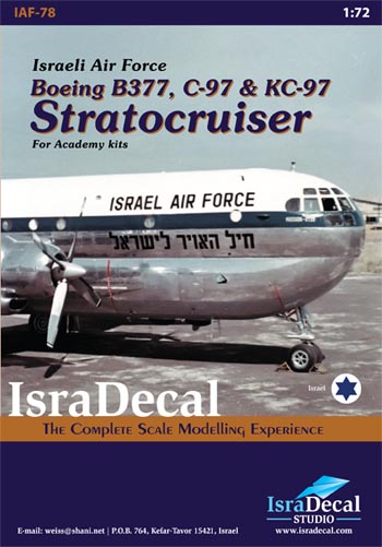 Israeli Air Force Boeing B377, C97 and KC97 Stratocruiser (Academy) IAF78