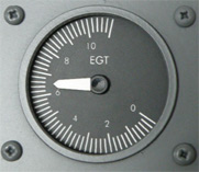 B737 EGT gauge with servo motors. GAUOVH6