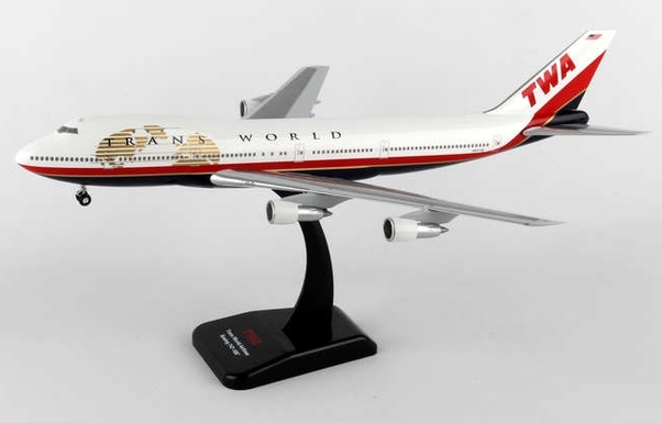 B747-100 (TWA Trans World Airlines) N93108 with stand and gears HG0229