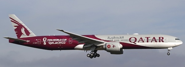 Boeing 777-300ER Qatar FIFA World cup 2022 A7-BEB 04370