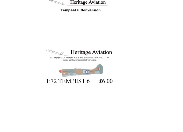 Hawker Tempest MKVI (Academy) HACV72003