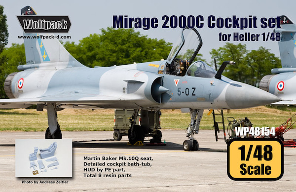 Mirage 2000C Cockpit set (Heller) WP48154