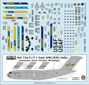 C17 Globemaster (East Units Charleston AFB, Dover AFB, McCure AFB, Mississippi ANG) 72-C17-1