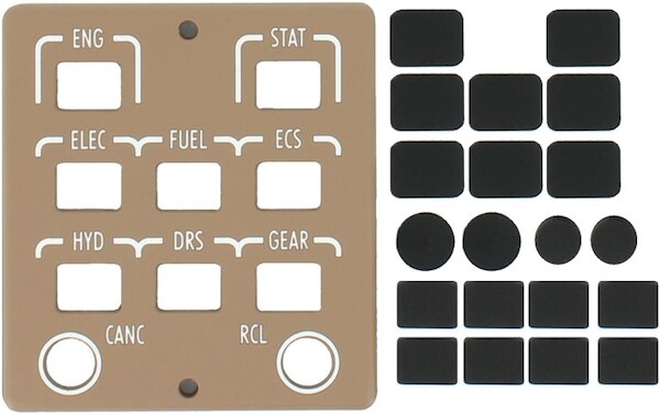 B747 Upper EICAS panel. P74B4