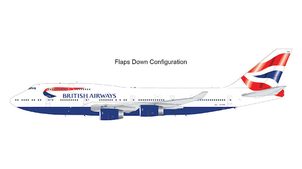 Boeing 747-400 British Airways G-CIVN flaps-down version G2BAW906F